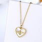 Dainty 925 Sterling Silver Heart Shaped Pendent Necklace,Bee Pendant,Bumblebee Necklace,Minimalist Gold Heart Necklace,Small Heart Pendent