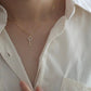 Dainty Key Necklace - Crystal Key Necklace - Key Charm Necklace -Gold Key Necklace -Silver Key Necklace  -Minimalist Key Pendant - Key Charm