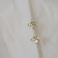 Flower CZ Stud Earrings-Tiny CZ Earrings-Minimalist Flower Stud-Dainty Stud Earrings-Gold Flower Stud Earrings-Stud Earrings Sterling Silver