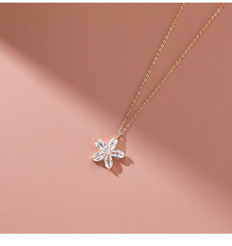 White Cherry Blossom Necklace – Jueeri