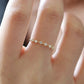 18k Gold Plated Dainty Ring, Gold Minimalist Ring, Stacking Ring, Simple CZ Ring, Sterling Silver Ring, Thin Ring, Vintage Ring,Gift For Her