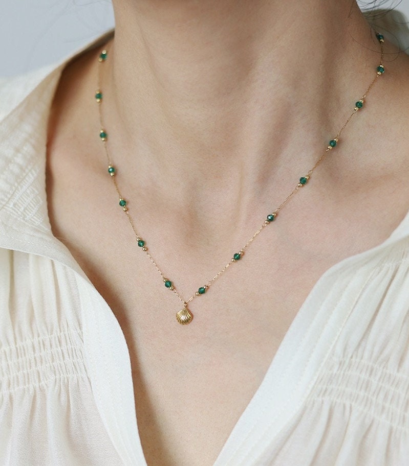 Dainty clearance shell necklace