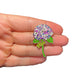 Small Hydrangea Flower Gold Pin Brooch
