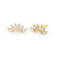 Flower Dimond Stud Earrings