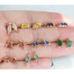 Tiny Red Spinosaurus Earrings