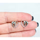 Unicorn Heart Stud Earrings