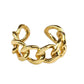 Cuban Chain Cuff Ring