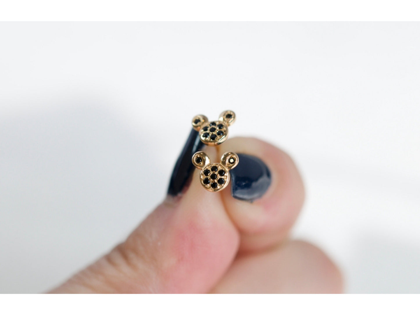 Minimalist Mouse Stud Earrings