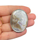 Delicate Victorian Style Mother Of Pearl Girl Portrait Silver Pin Brooch