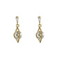 Dainty Rhombus Diamond Dangle Earrings