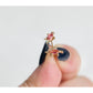 Tiny Red Spinosaurus Earrings