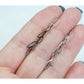 Vine Leaf Charm Drop Hoop Earrings