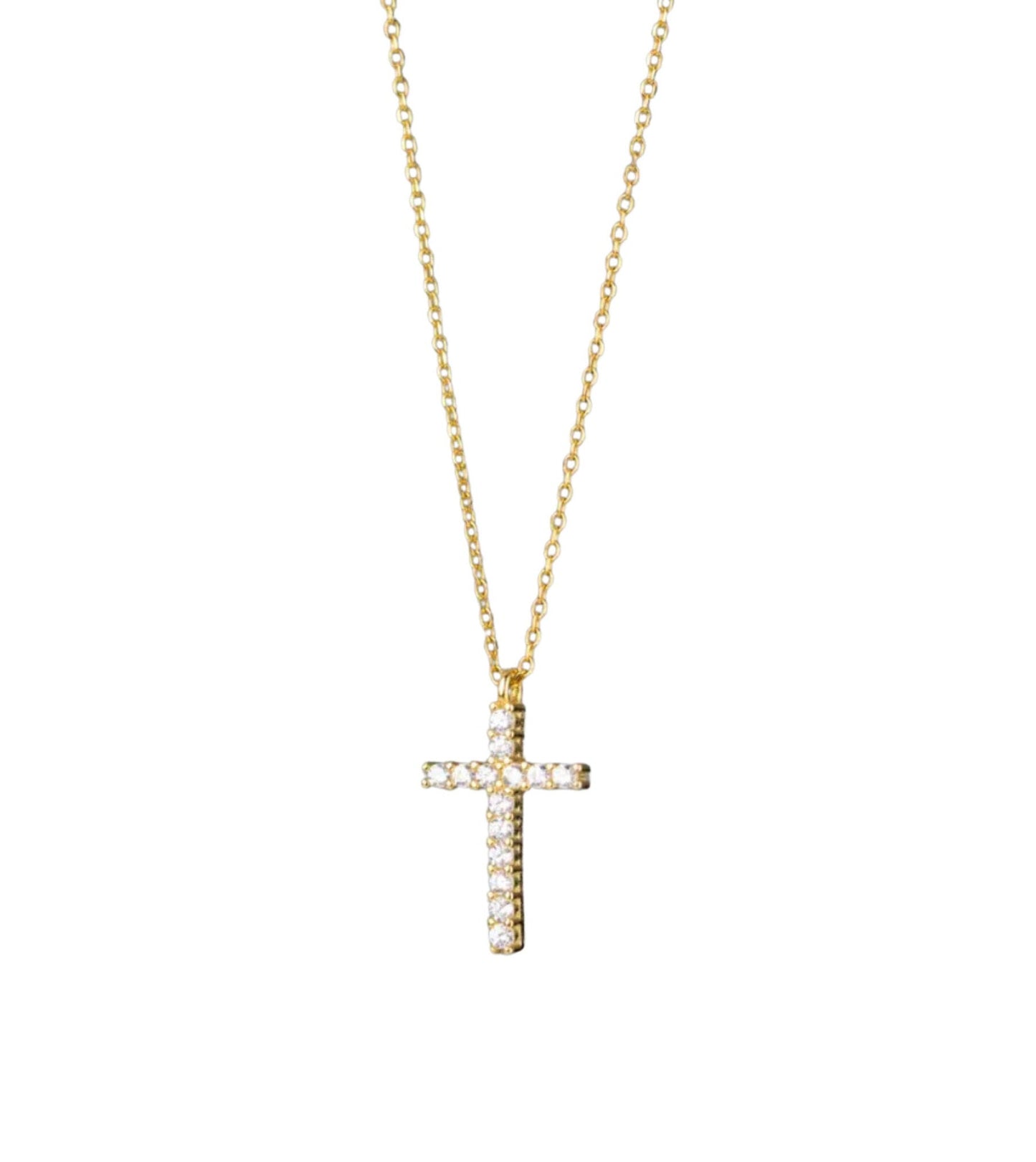 Dimond Cross Pendent Necklace