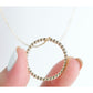 Large Ball Circle Pendant Necklace