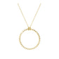 Large Ball Circle Pendant Necklace