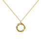 Twisted Circle Pendant Necklace