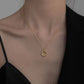 Twisted Circle Pendant Necklace