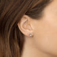 Tiny Rainbow Circle Stud Earrings