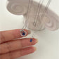 Horseshoe Blue Sapphire Charm Necklace