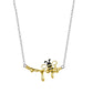Tiny Bee Honey Pendent Necklace