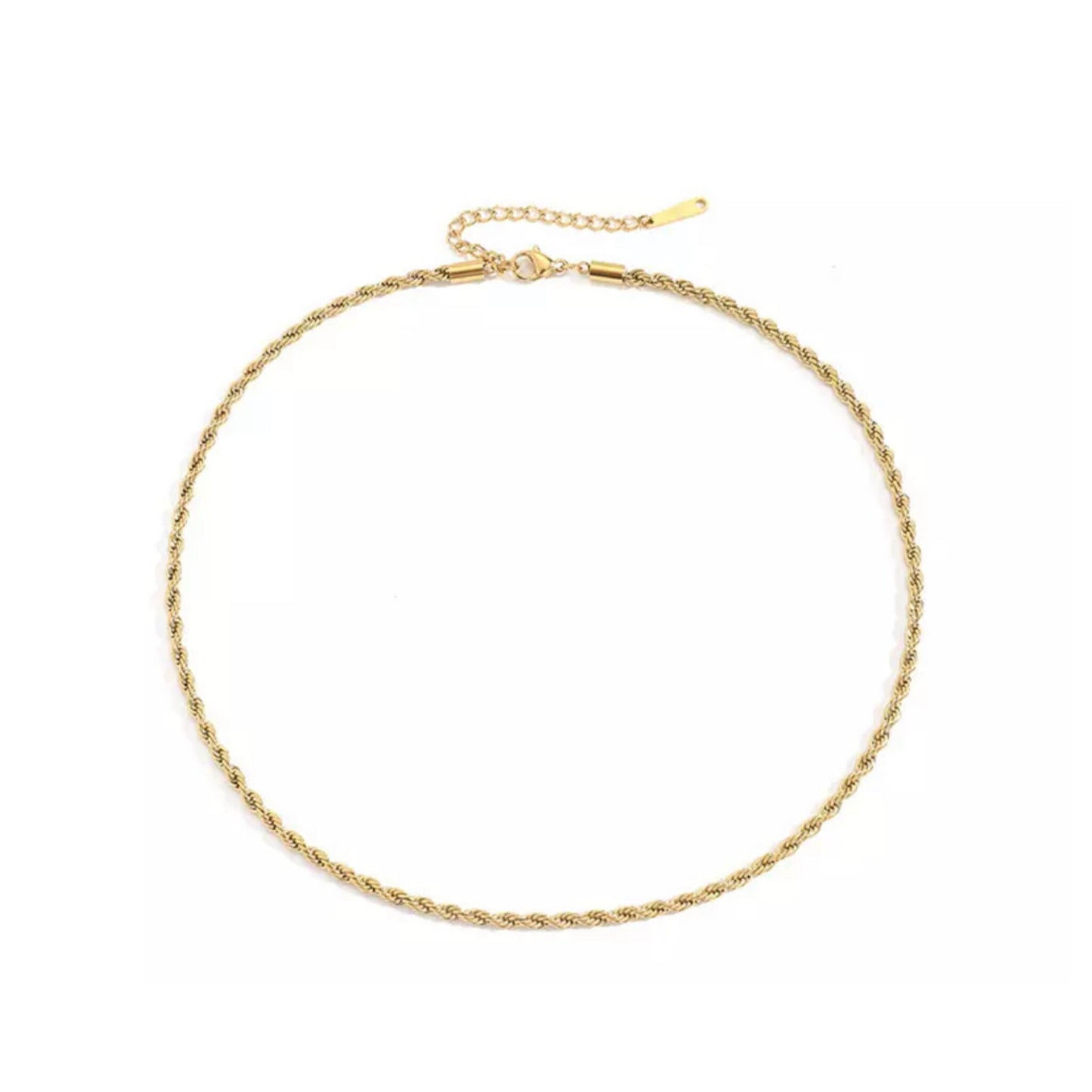 Classic Twisted Rope Chain Necklace