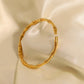 Bamboo Bangle Cuff Bracelet