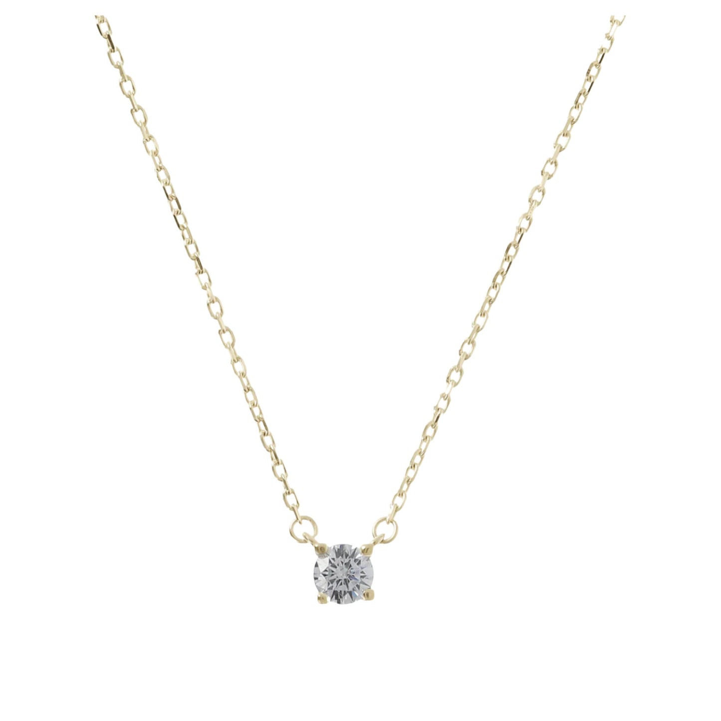 Tiny Diamond Charm Necklace