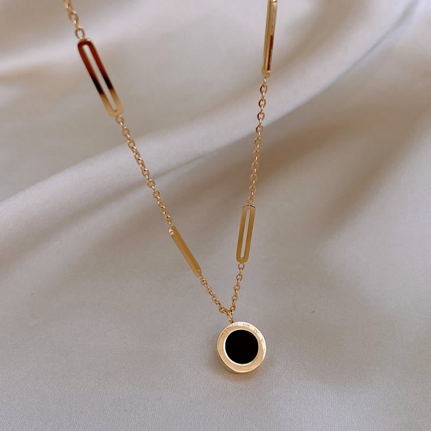 Black Pendant Necklace